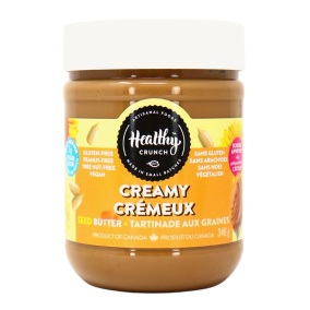 Front of Healthy Crunch Creamy Sunflower Seed Butter