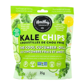 Healthy Crunch Kale Chips Cool Cucumber + Dill, 35g