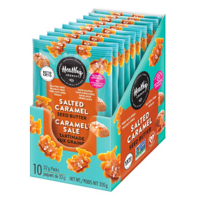 Front of Healthy Crunch Salted Caramel Seed Butter Pouches