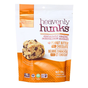 Front of Heavenly Hunks Peanut Butter Chocolate