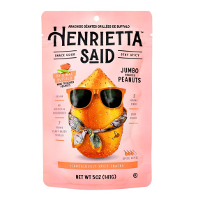 Front of Henrietta Said Jumbo Roasted Peanuts - Flavoured Peanuts - Spicy Peanuts - Peanuts Snack - Buffalo Peanuts