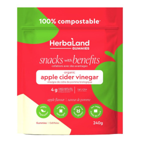 Herbaland Low Sugar Apple Cider Vinegar Gummies, 240g