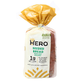 Hero Low-Carb Sliced Bread Seeded Front