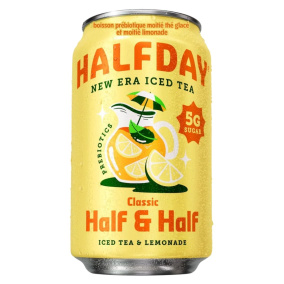 Front of Halfday Tea - Prebiotic Iced Tea- Prebiotic Drink - Arnold Palmer Half And Half - Half And Half Iced Tea Lemonade