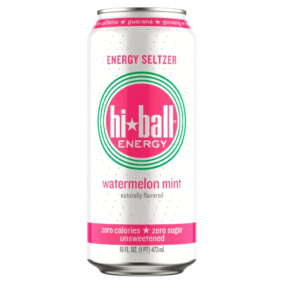 Hiball No Sugar Keto Energy Seltzer Watermelon Mint, 355ml