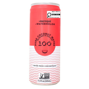 100 Coconuts Pure Coconut Water Drink Watermelon Canada Front