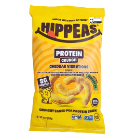 Hippeas Puffs Protein Crunch Baked Pea Protein Snack Cheddar Vibrations, 113g