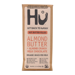 Hu Kitchen Grass-Fed Milk Chocolate Bar Filled Almond Butter Crunch, 60g