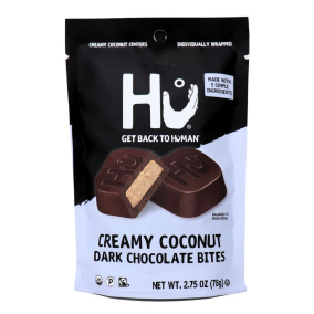 Front of Hu Kitchen - Hu Chocolate - Coconut Chocolate Bar - Coconut Chocolate