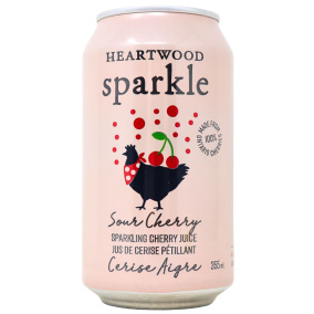 Front of Heartwood Sparkle Sparkling Fruit Juice Sour Cherry - Sparkling Fruit Drink - Sparkling Cherry Juice - Sour Cherry Juice Sleep