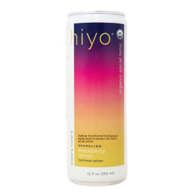 Front of Hiyo Drinks - Hiyo Non Alcoholic Seltzer - Non Alcoholic Drinks - Hiyo Canada - Blackberry Lemon Seltzer