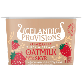 Icelandic Provisions Thick & Creamy Oatmilk Skyr Strawberry front