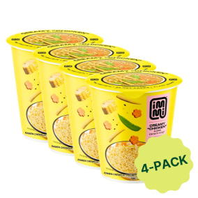 Front of Immi Ramen Cups Keto Ramen High Protein Ramen Low Carb Ramen Cups Creamy Chicken