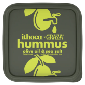 Ithaca x Graza Cold Crafted Hummus Olive Oil Sea Salt, 284 g