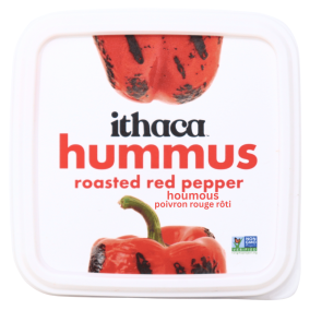 Ithaca Cold Crafted Hummus Roasted Red Pepper Front