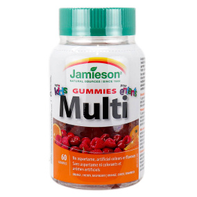 Jamieson Vitamins Multi Gummies For Kids Orange, Cherry, Raspberry, 60 Gummies
