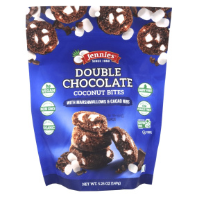 Jennies Gluten-Free Double Chocolate Coconut Bites With Vegan Marshmallows, 149g