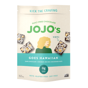 Jojo's Guilt-Free Chocolate Bites Goes Hawaiian Dark Chocolate Coconut, 110g
