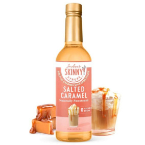 Front of Jordan's Skinny Syrups Sugar-Free Salted Caramel Coffee Syrup