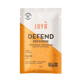 JOYA DEFEND Functional Chocolate 70% Dark Chocolate With Lion’s Mane + Astragalus, 30g