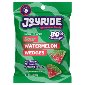 Joyride Low Sugar Candy Sour Watermelon Wedges Front
