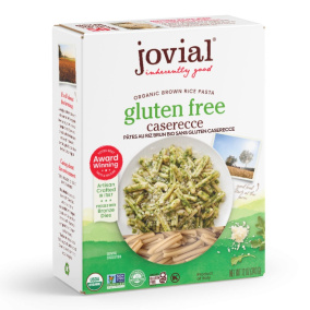 Front of Jovial Organic Gluten Free Brown Rice Caserecce