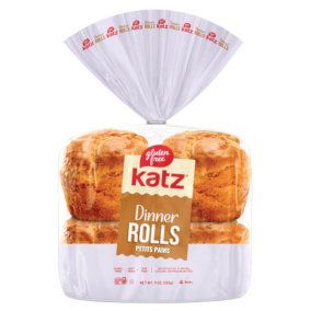 Front of Katz Gluten Free Dinner Rolls Gluten Free Rolls