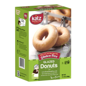 Front of Katz Gluten Free Donuts Glazed