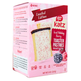 Katz Limited Edition Gluten-Free Toaster Pastries Iced Holiday Berry Canada Front