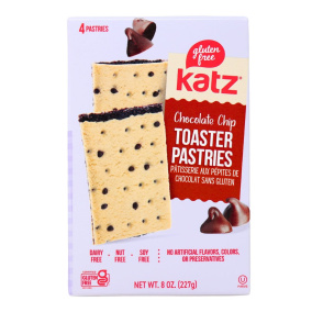 Front of Katz Gluten Free Toaster Pastries Gluten Free Pop Tarts Chocolate Chips