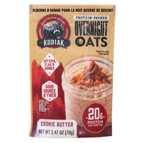 Kodiak Protein-Packed Overnight Oats Cookie Butter Canada Front