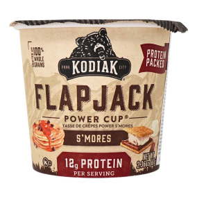 Front of Kodiak Protein Flapjack Power Cup S'mores