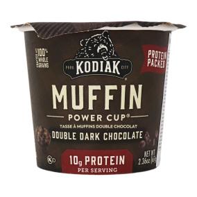 Front of Kodiak Cakes Double Chocolate Minute Muffin Cup, 67g