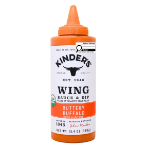 Kinder’s Low Calorie Organic Wing Sauce & Dip Buttery Buffalo, 380g