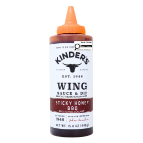 Kinder’s Premium Wing Sauce & Dip Sticky Honey BBQ, 448g