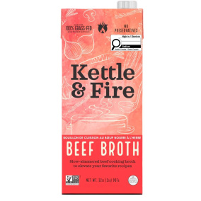 Front of Kettle & Fire Grass-Fed Beef Cooking Broth,