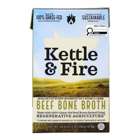 Kettle & Fire Regenerative 100% Grass-Fed Beef Bone Broth, 479g