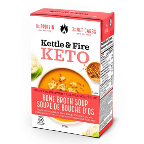 Kettle & Fire Spicy Cauliflower Keto Soup With Chicken Bone Broth, 479g