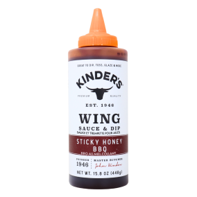 Kinder’s Premium Wing Sauce & Dip Sticky Honey BBQ, 448g