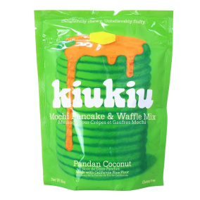Kiukiu Mochi Pancake & Waffle Mix Pandan Coconut, 456 g