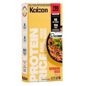 Front of Kaizen Low Carb Rice High Protein Rice Keto Rice Alternative Lupin Rice Spanish Rice