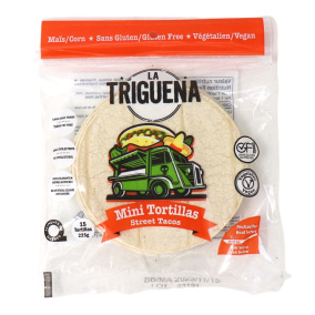 La Triguena 5” Vegan Gluten-Free Mini Tortillas Street Tacos, 15 Tortillas