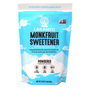 Lakanto Classic Monkfruit Powdered 1:1 Sugar Substitute, 454g