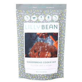 Front of LillyBean Gluten-Free Gingerbread Cookies Mix Vegan Gingerbread Cookies Mix