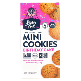 Lesser Evil Keto Mini Cookies Birthday Cake, 125g