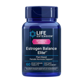 Life Extension Estrogen Balance Elite, 60 Vegetarian Tablets Front