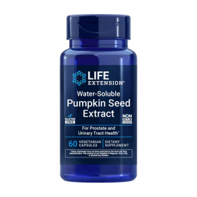 Life Extension Water-Soluble Pumpkin Seed Extract, 60 Vegetarian Capsules Front