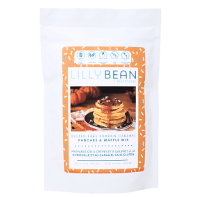 LillyBean Vegan & Gluten-Free Pancake & Waffle Mix Pumpkin Caramel, 226.8g