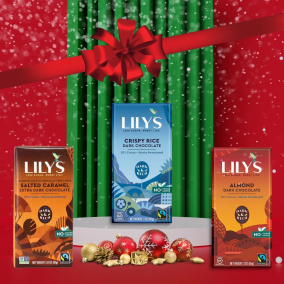 Lily’s No Sugar Added Chocolate Kiss Me Goodnight Dark Collection, 3 Pack