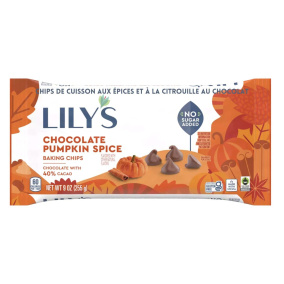 Lily’s No Sugar Added Chocolate Baking Chips Pumpkin Spice, 255g